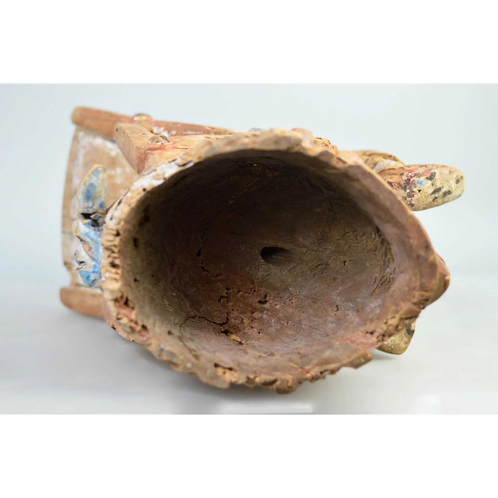 Yoruba Gelede Mask with Colonial Era Figure, Nigeria #953 - Image 8