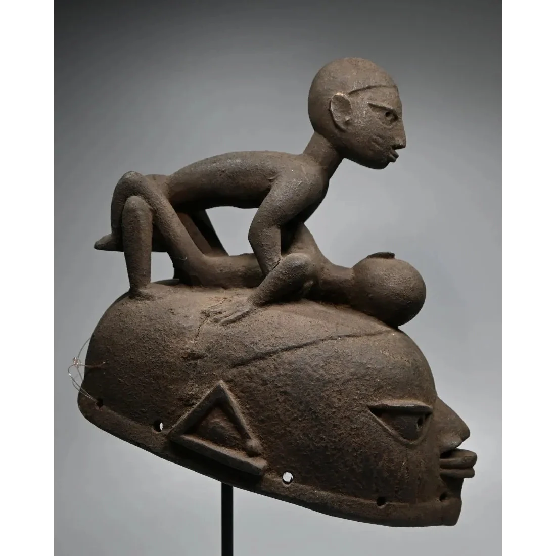 Yoruba Gelede Mask with Copulating Couple, Nigeria - Image 2
