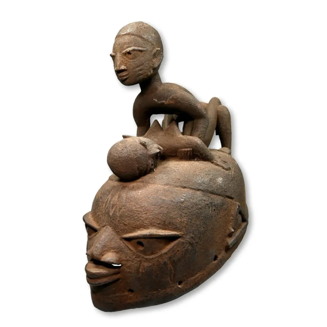 Yoruba Gelede Mask with Copulating Couple, Nigeria - Image 7