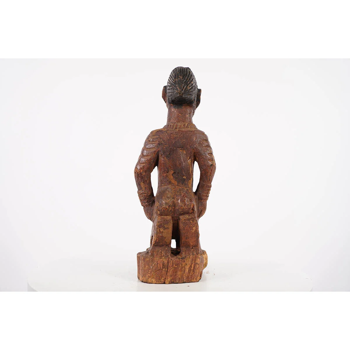 Yoruba Kneeling Female Figure, Nigeria #1111 - Image 6