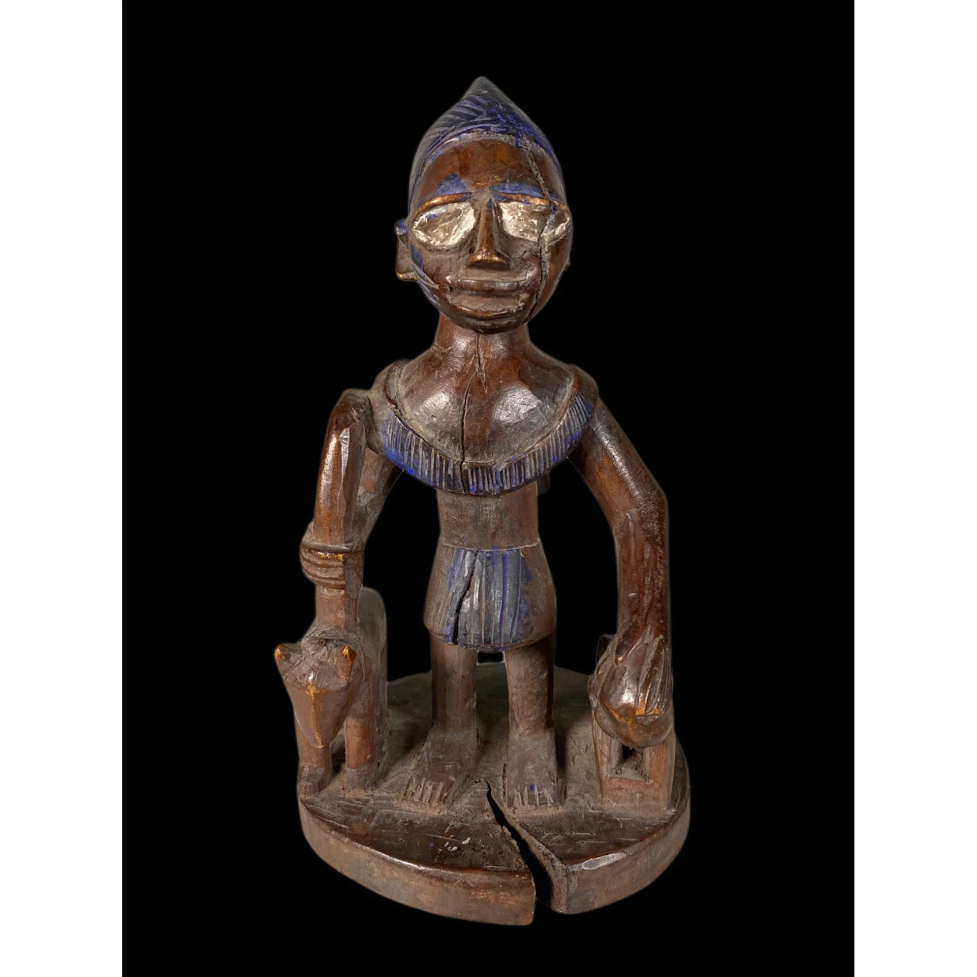 Yoruba Male Figure with Sacrificial Animals, Nigeria PROVENANCE - Image 2