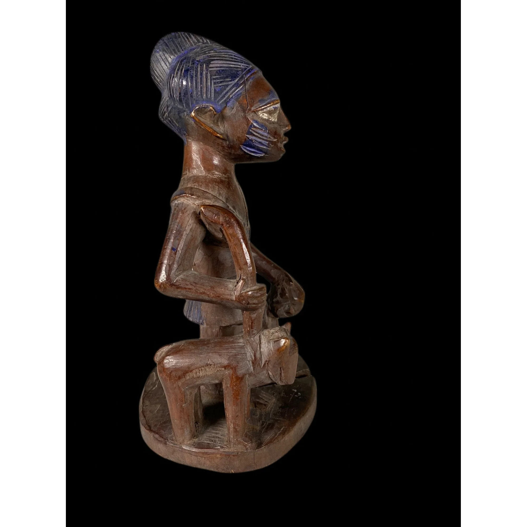 Yoruba Male Figure with Sacrificial Animals, Nigeria PROVENANCE - Image 4