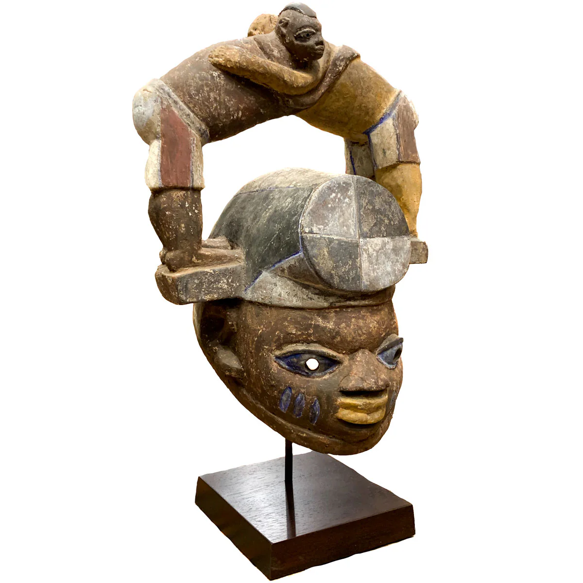 Yoruba Wrestler Gelede Mask, Nigeria #954 - Image 2