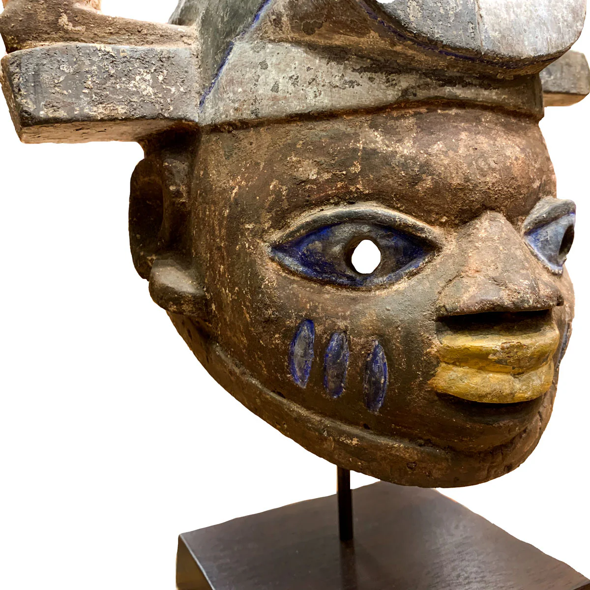 Yoruba Wrestler Gelede Mask, Nigeria #954 - Image 7