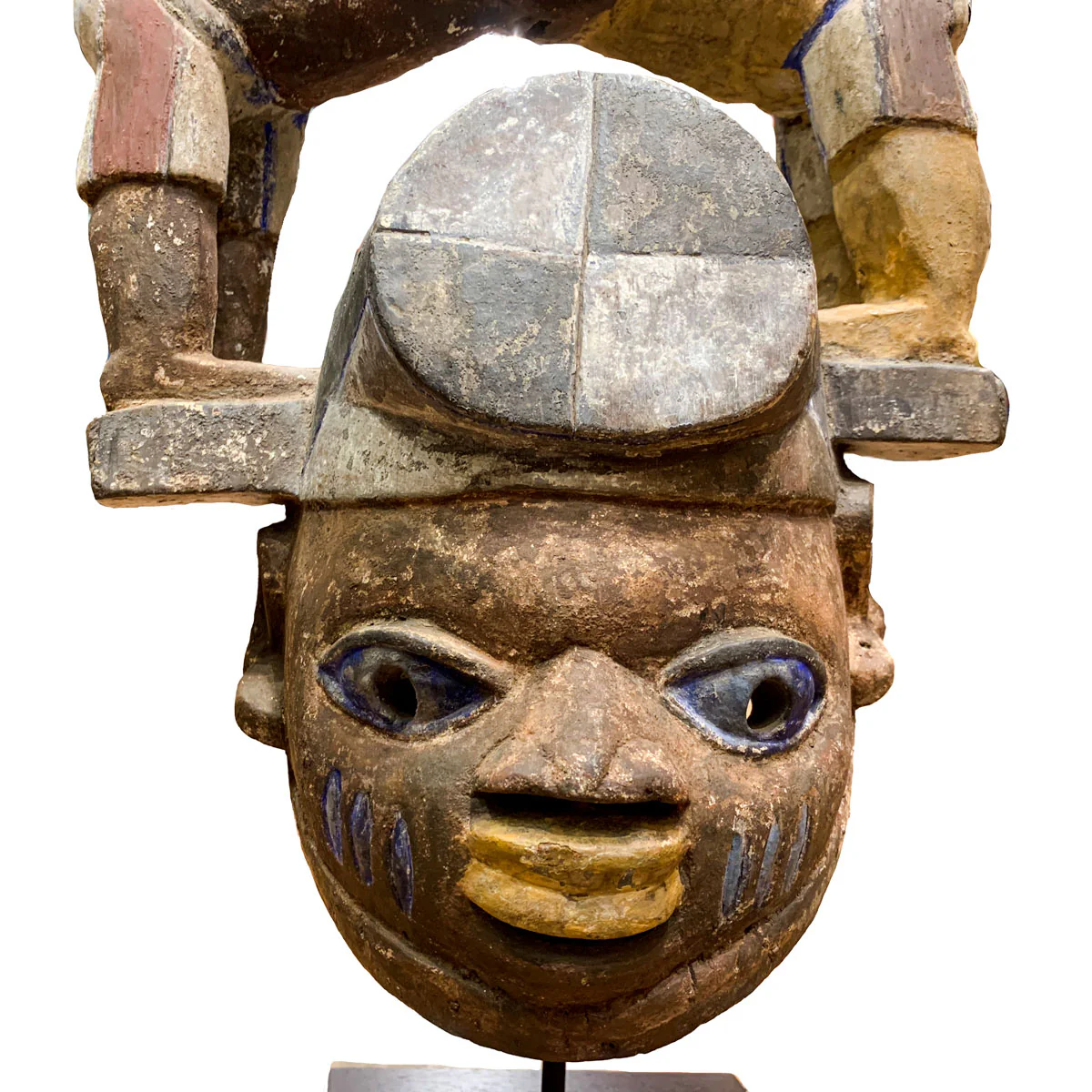 Yoruba Wrestler Gelede Mask, Nigeria #954 - Image 8