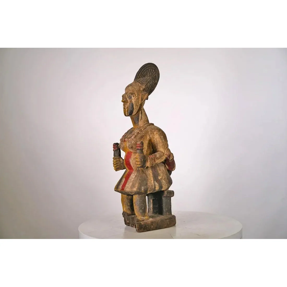 Yoruba Maternity Figure, Nigeria #1069 - Image 3