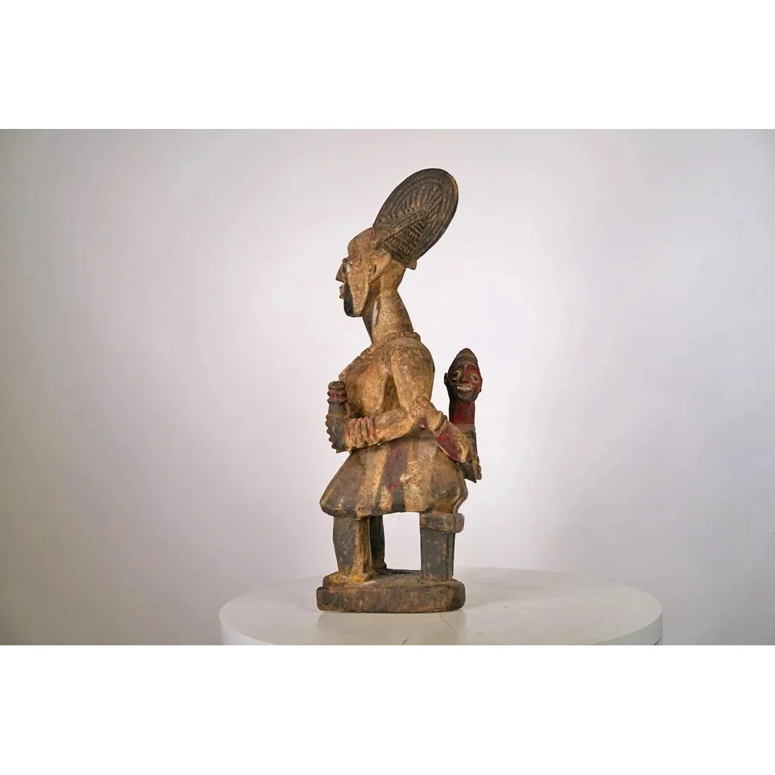 Yoruba Maternity Figure, Nigeria #1069 - Image 5