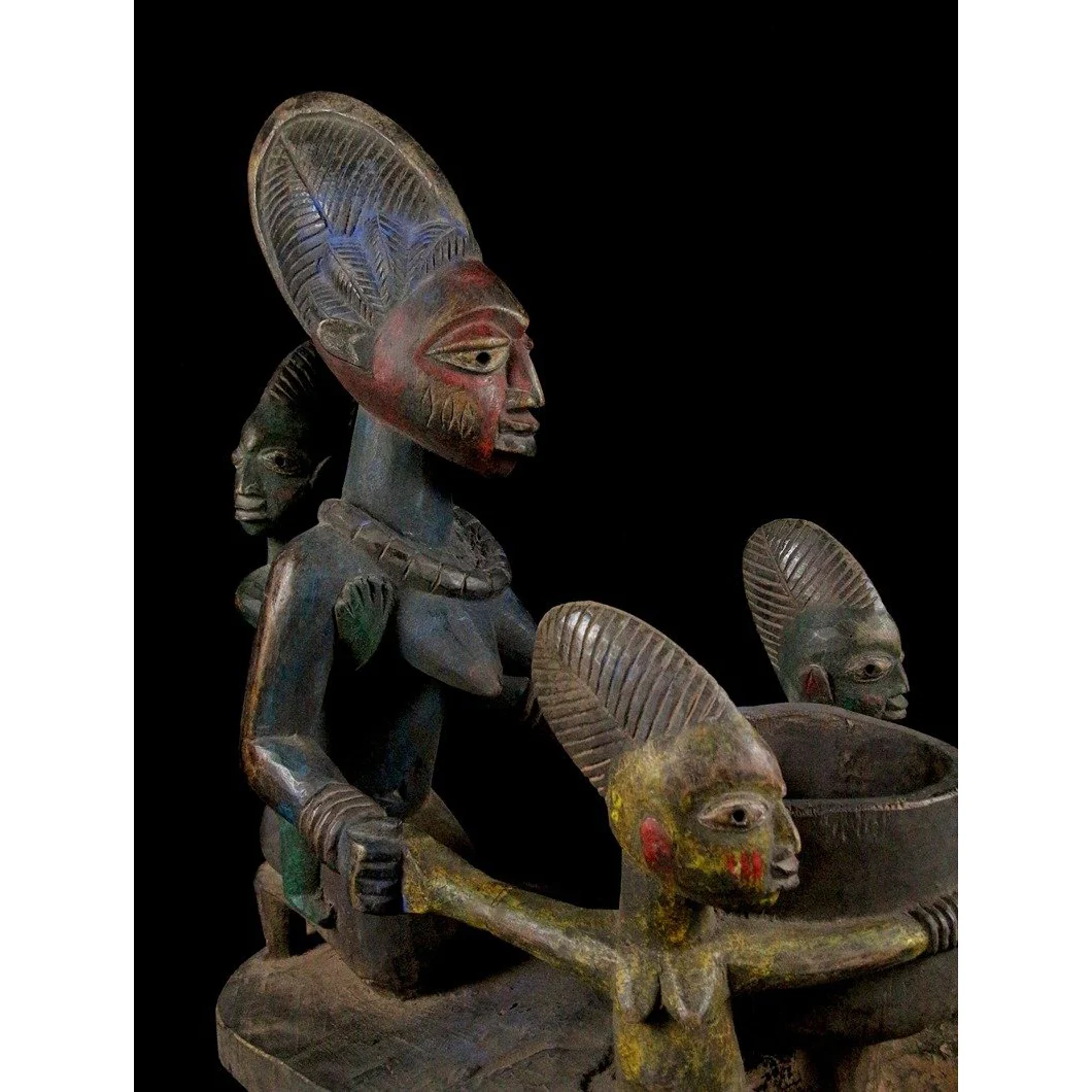 Yoruba Motherhood Statue, Nigeria #1130 - Image 7