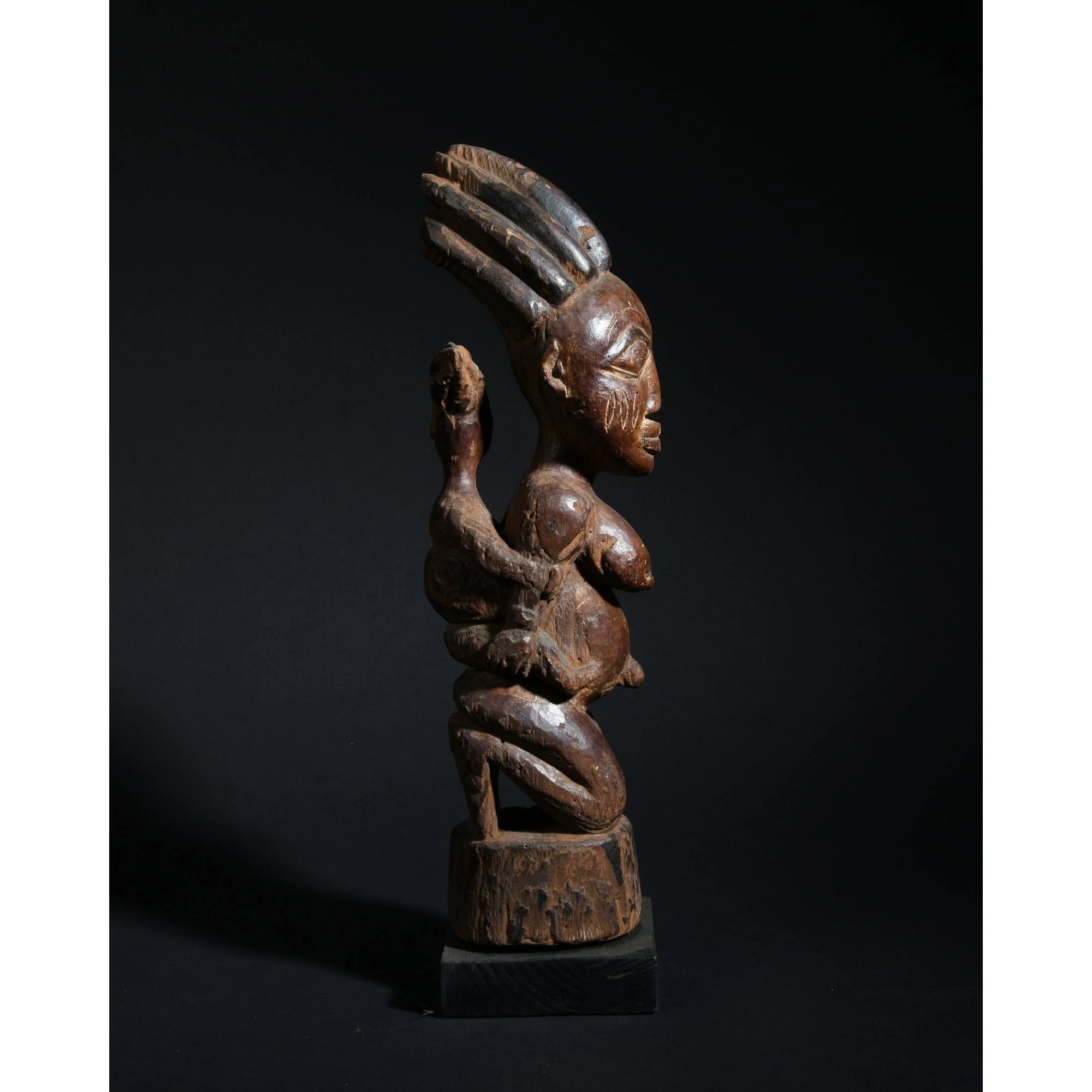 Yoruba Motherhood Statue, Nigeria #1094 - Image 2