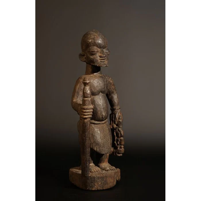 Yoruba Male Elder Figure, Nigeria #284 - Image 3