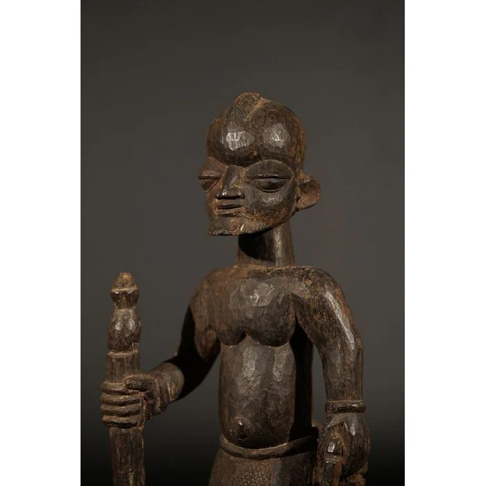 Yoruba Male Elder Figure, Nigeria #284 - Image 8
