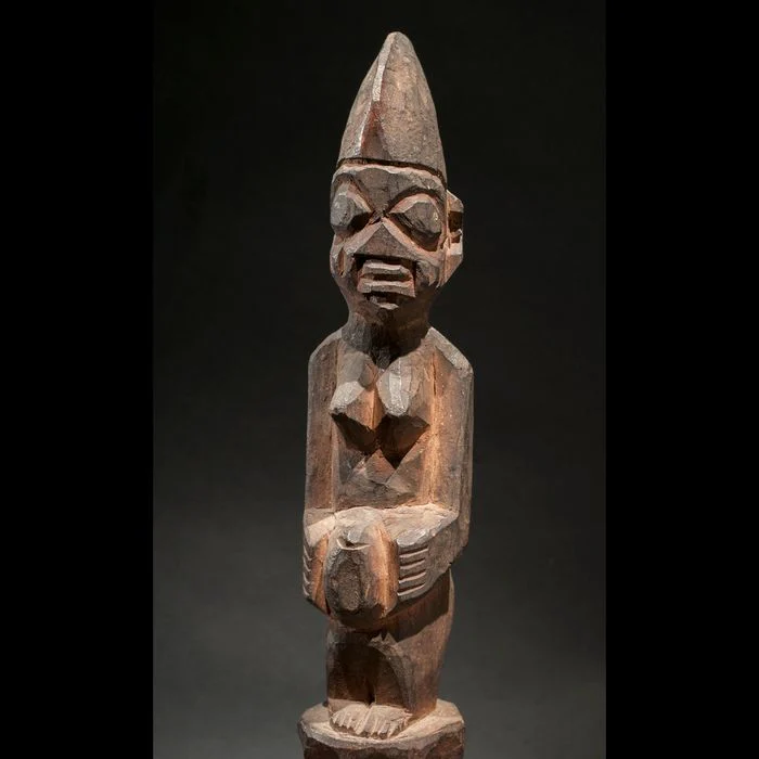Yoruba Shango Ceremonial Staff PAIR, Nigeria #649 - Image 9