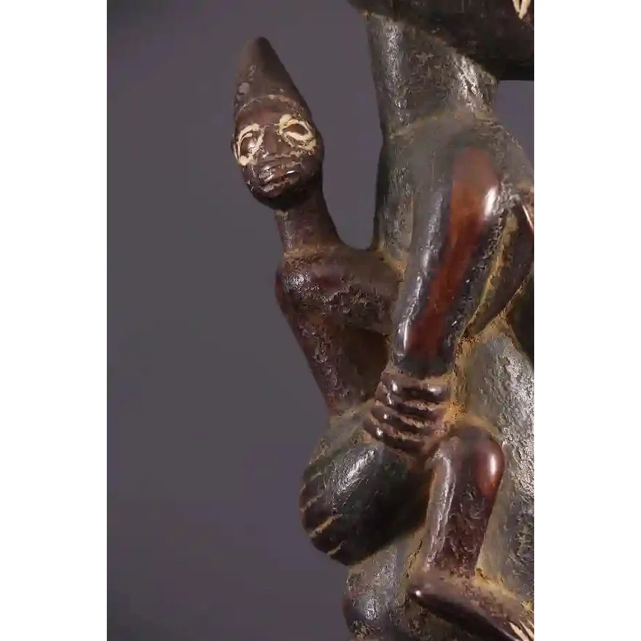 Yoruba Maternity Shango Sceptre, Nigeria #512 - Image 11