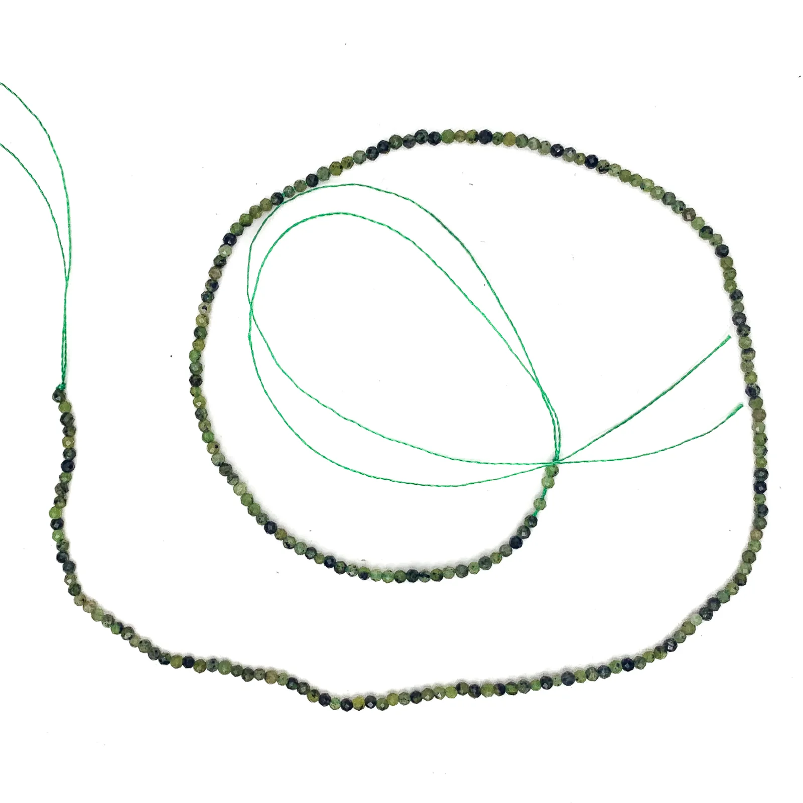 Zoisite 2mm Faceted Rounds Bead Strand - Image 2