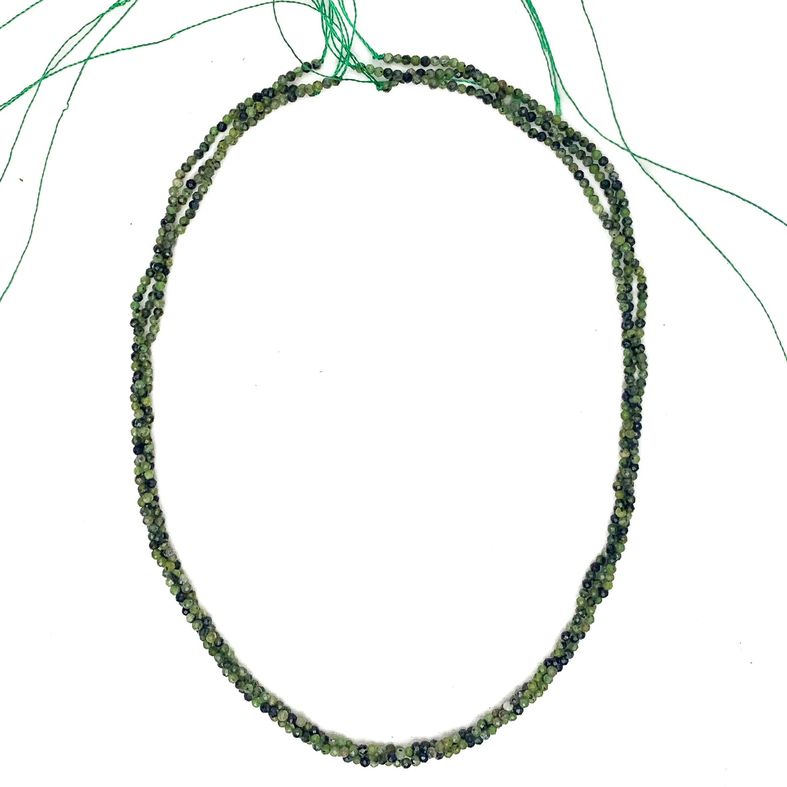 Zoisite 2mm Faceted Rounds Bead Strand - Image 4