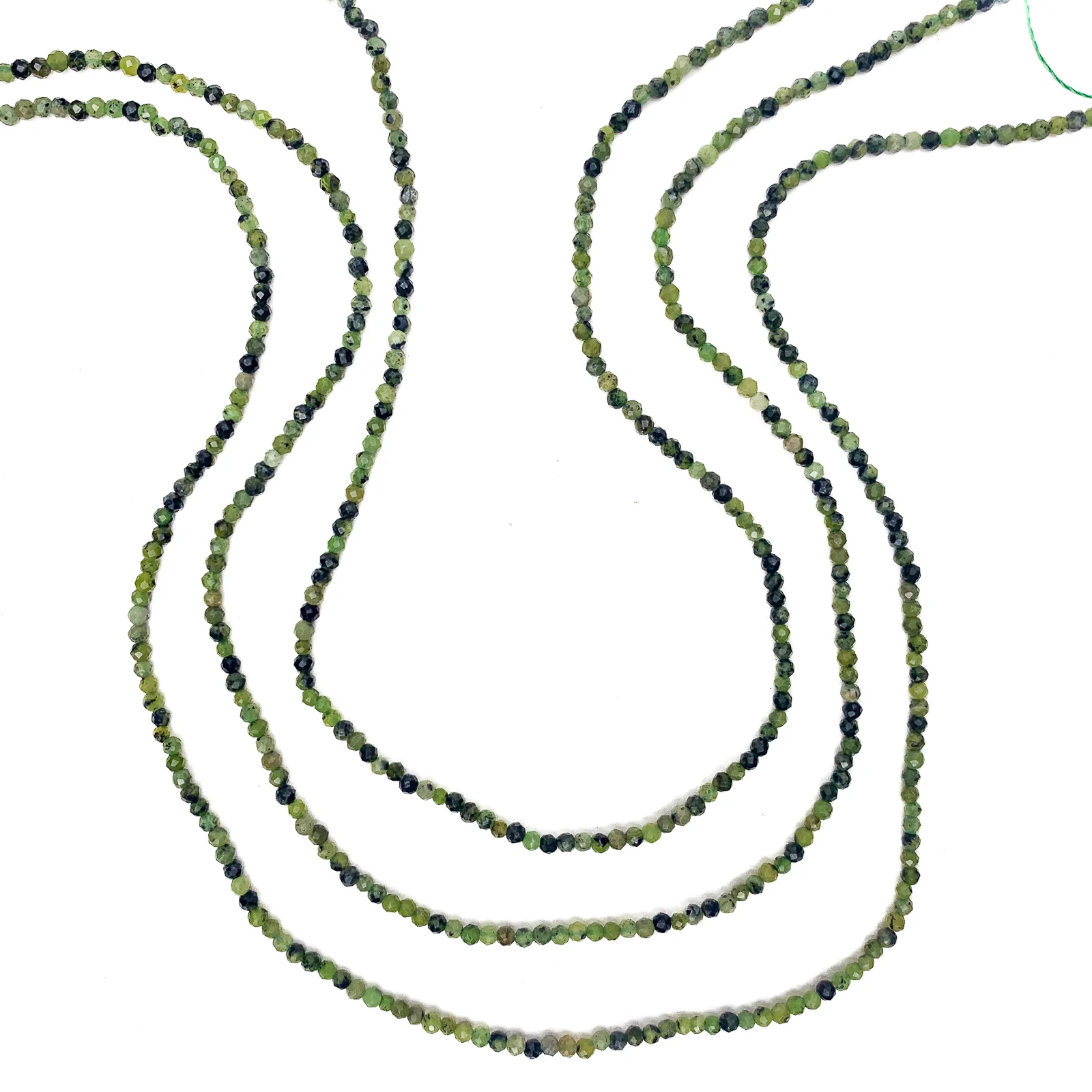 Zoisite 2mm Faceted Rounds Bead Strand - Image 5