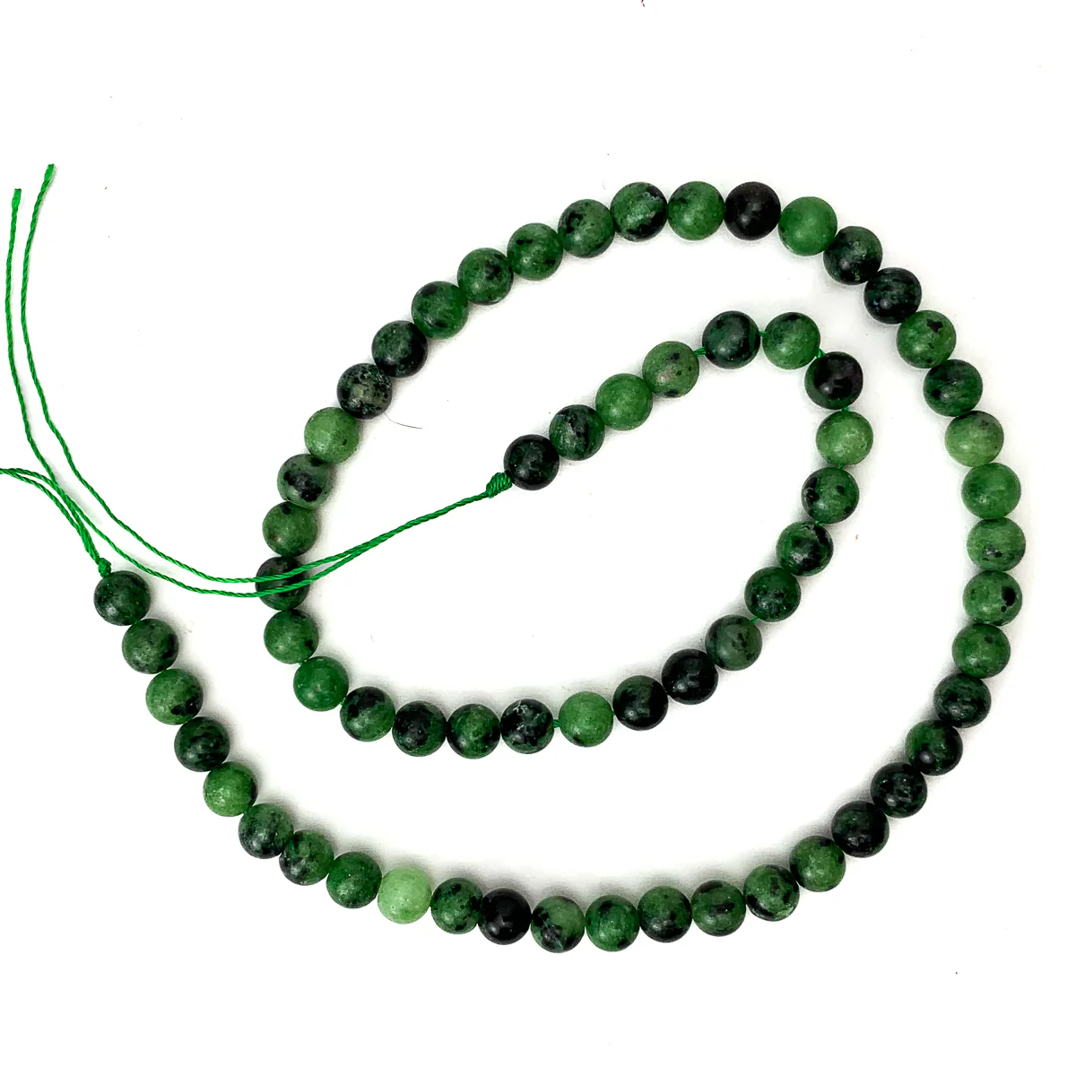 Zoisite 6mm Smooth Rounds Strand - Image 2